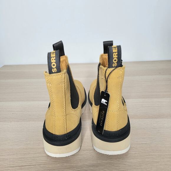 Sorel Hi-Line Chelsea Waterproof Suede Lightweight Boots Tan NWT Booties 8.5 - Picture 5 of 13